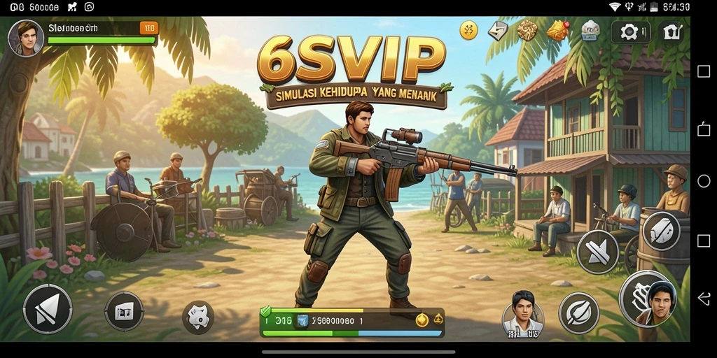 Tangkapan layar utama 6SVIP menampilkan aksi gameplay yang mendalam.