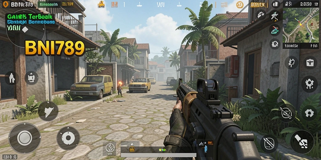 Screenshot gameplay BNI789 yang menunjukkan aksi seru di medan pertempuran.