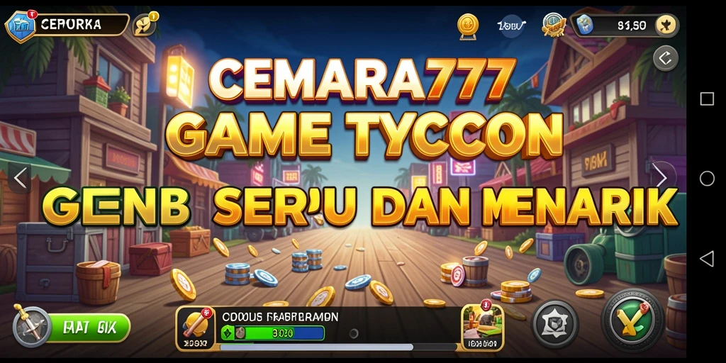 Screenshot gameplay CEMARA777 menampilkan momen mendebarkan dalam membangun bisnis.