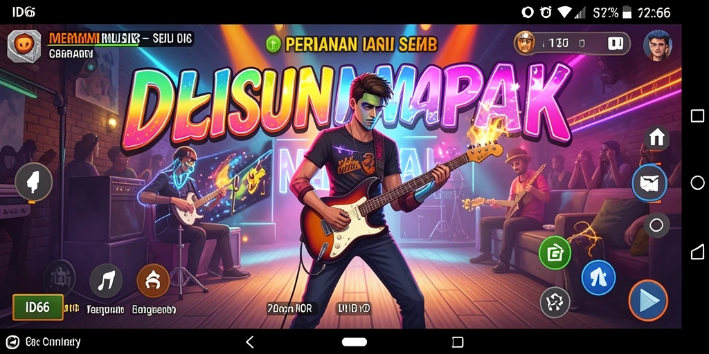 Tampilan gameplay ID66 dengan tantangan musik yang seru.