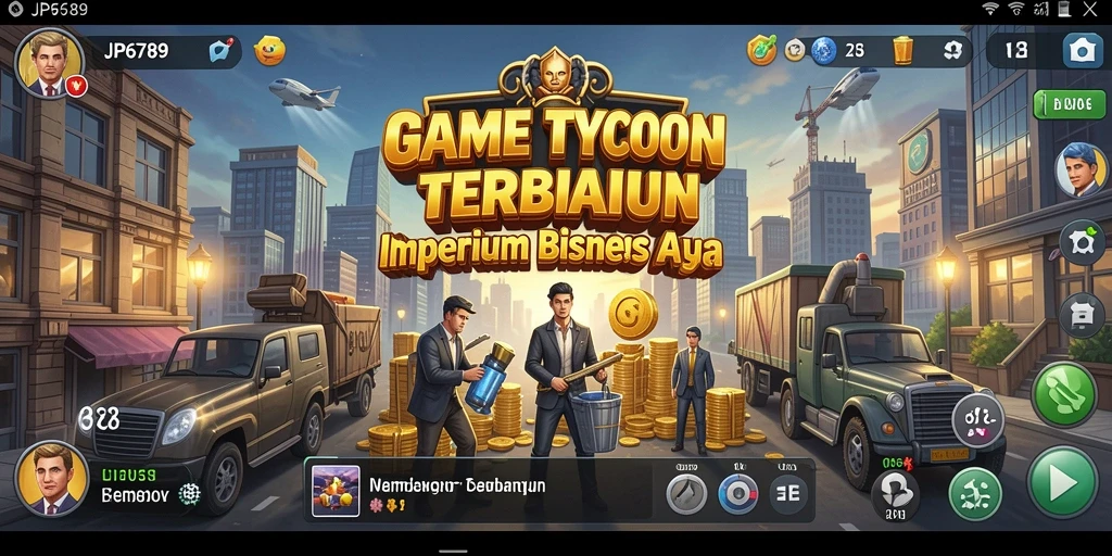 Tampilan gameplay Tycoon yang menarik dan dinamis.