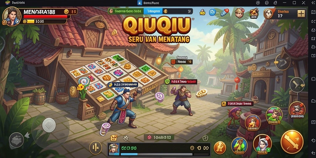 Tampilan gameplay QiuQiu yang seru di MENARA188.