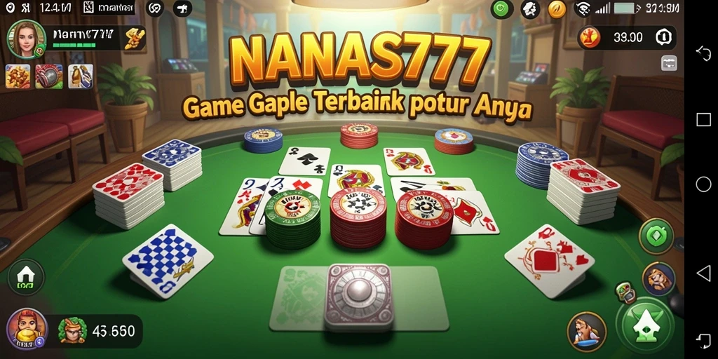 Tampilan seru permainan Gaple di NANAS777.