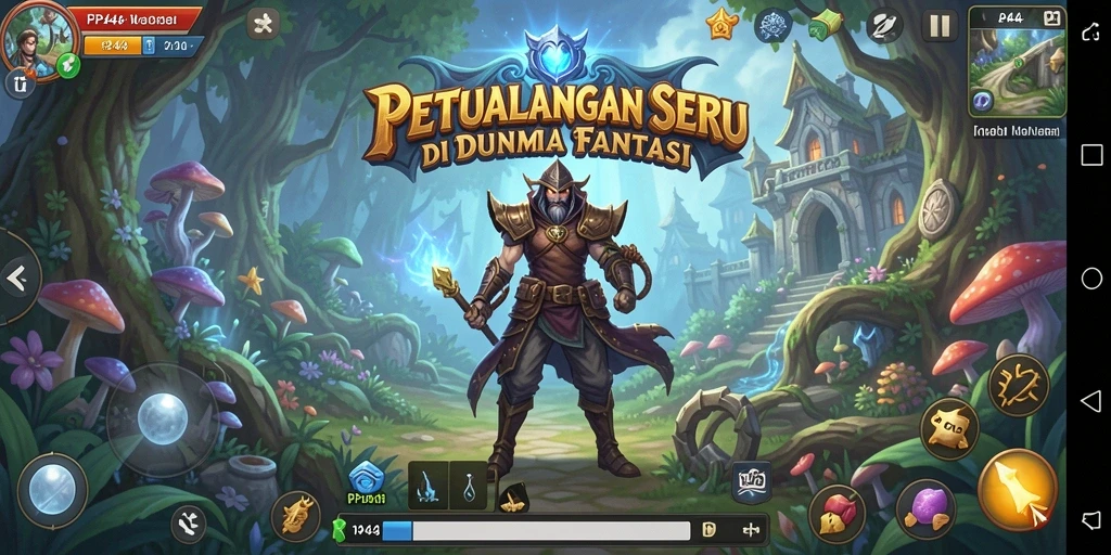 Screenshot utama PP444 menampilkan gameplay petualangan yang mendebarkan.
