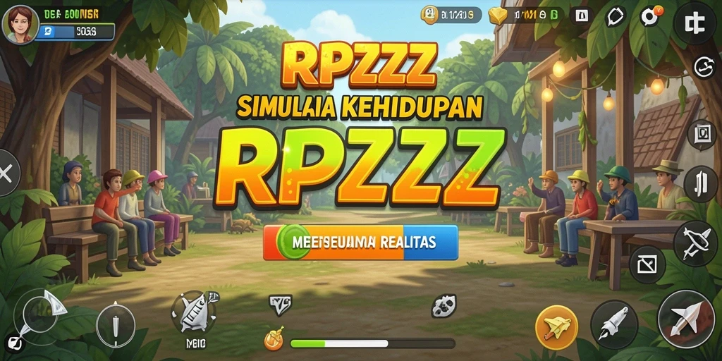 Tampilan gameplay RPZZZ yang menarik dan realistis dengan banyak pilihan.