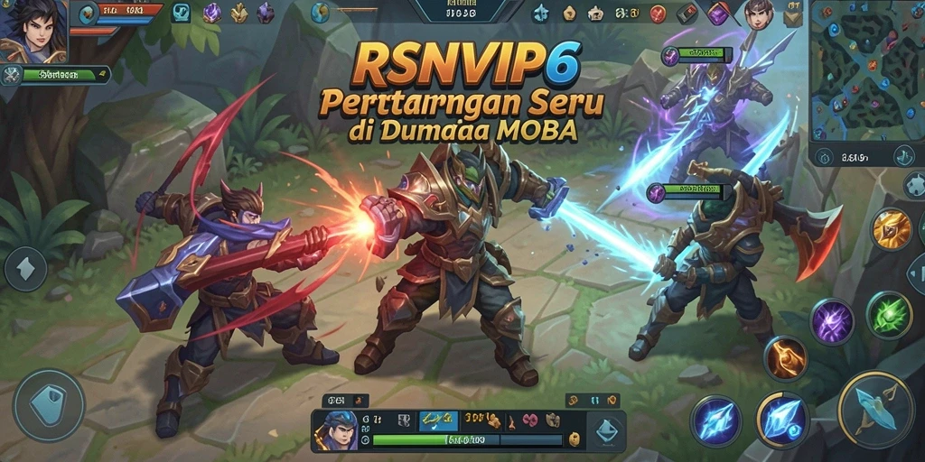 Screenshot gameplay menampilkan pertempuran seru dalam RSNVIP6.