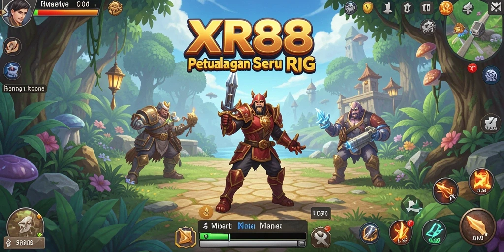 Tampilan gameplay RPG XR88 yang menakjubkan dan penuh aksi.